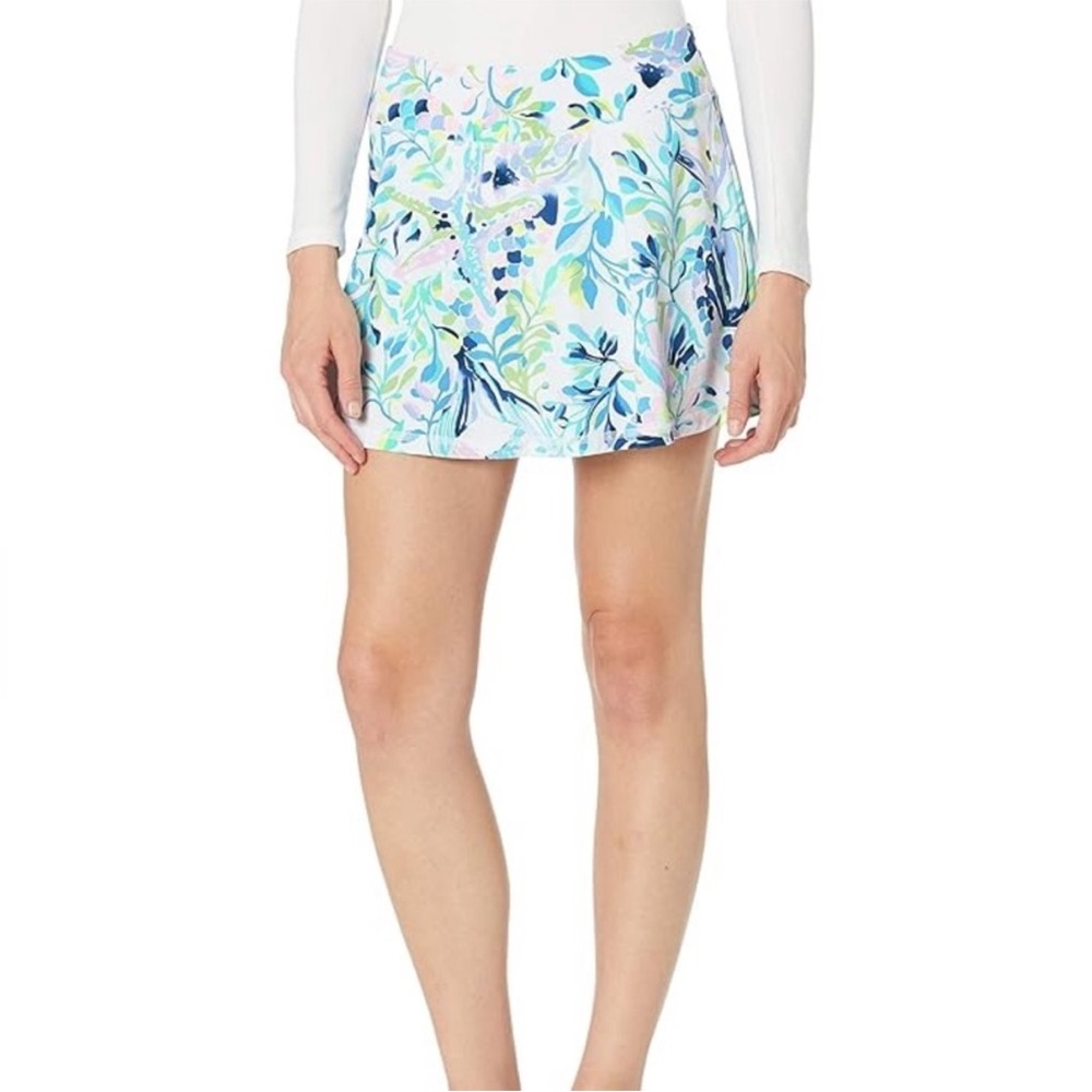 NWT Lilly Pulitzer Aila Skort Resort White Shell Beach Size XL